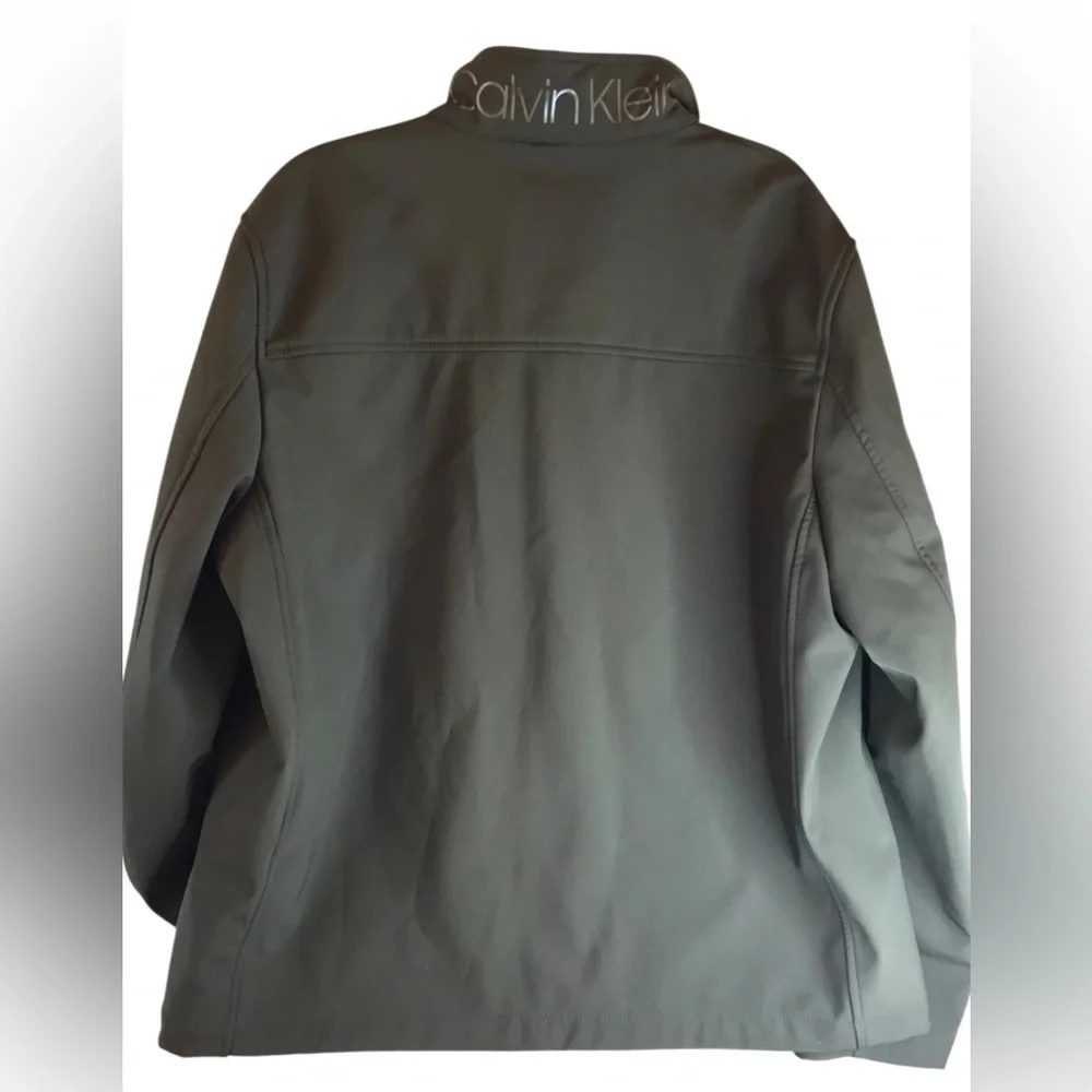 Calvin Klein Men’s Jacket XL Green‎ Softshell Water Resistant 4-Way Stretch NWOT